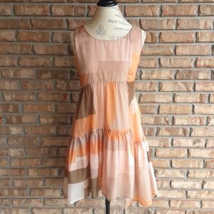 Eva Franco Sleeveless Asymmetrical Hem Dress.